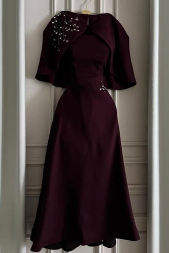 فستان ناعم أوف شولدر بعدة الوان