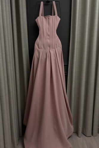 فستان سهره ناعم اوف شولدر لون وردي