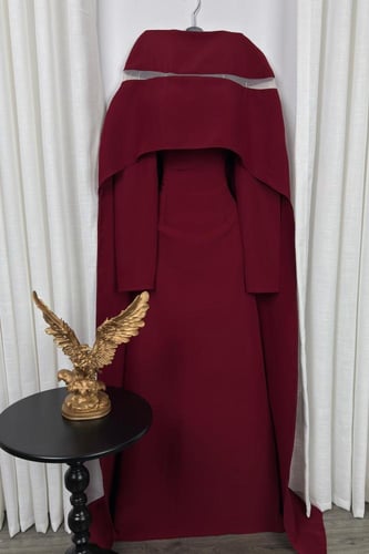 فستان ناعم اوف شولدر لونين بني و عودي