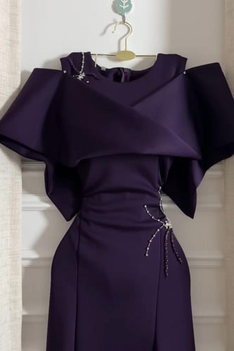 فستان ناعم أوف شولدر بعدة الوان