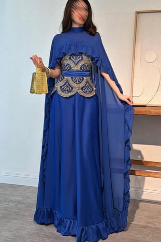 جلابية انيقة بالون نيلي