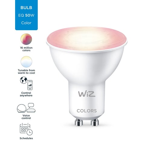 WiZ سبوت ليد قاعدة GU10 متعدد الألوان ( WIFI ) - P...