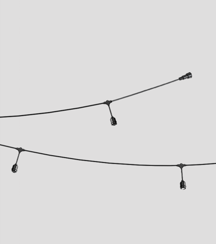 مجموعة إنارة عقدية (مع المصابيح ) بطول 12.5 متر