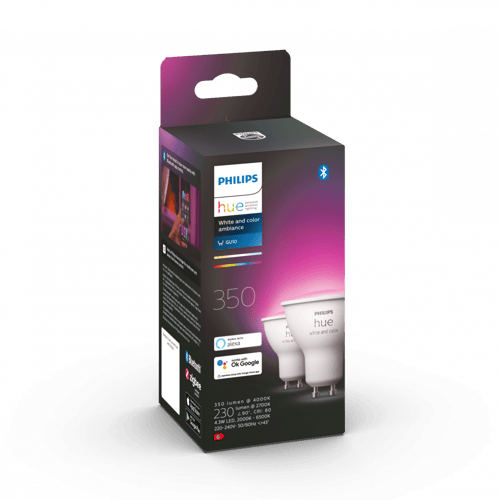 طقم مصباح جديد ذكي من قطعتين من فيليبس هيو[سبوت GU...