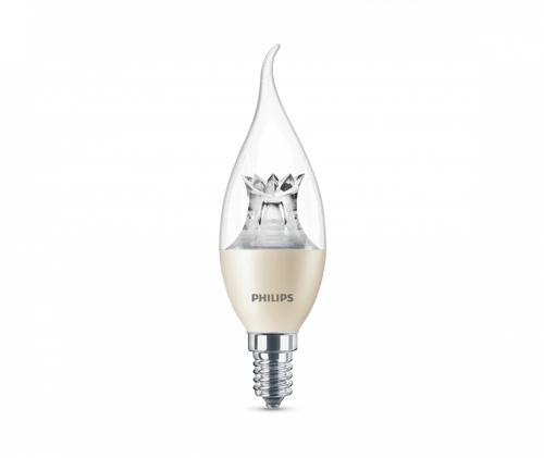 مصباح (ليد) شمعة ديكوري دمعة ديمر 6 واط BA38 شفاف...