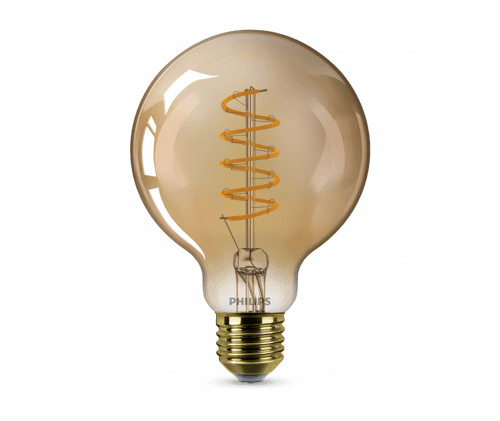 مصباح (ليد) كلاسيكي ذهبي 4 واط ديمر (G93) - PHI-92...