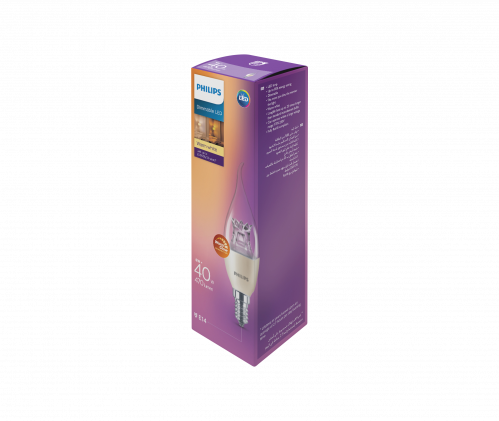 مصباح (ليد) شمعة ديكوري دمعة ديمر 6 واط BA38 شفاف...