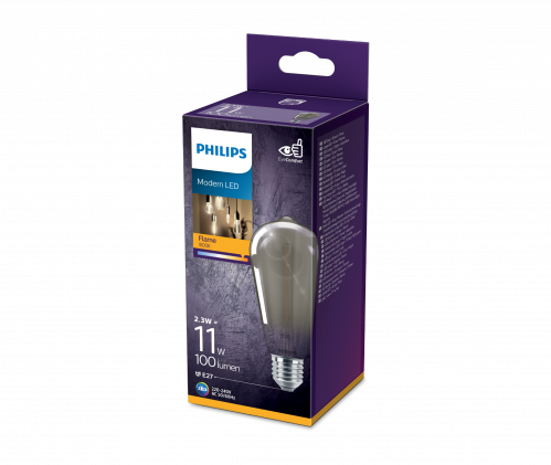 مصباح (ليد) كلاسيكي رصاصي 2.3 واط ( ST64 ) PHI-929...