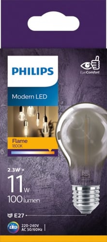 مصباح (ليد) كلاسيكي رصاصي 2.3 واط (A60) PHI-929002...