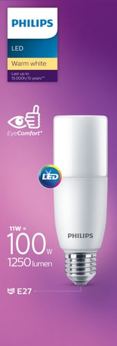 مصباح (ليد) أصبع 11 واط E27 أبيض دافئ - PHI-929001...