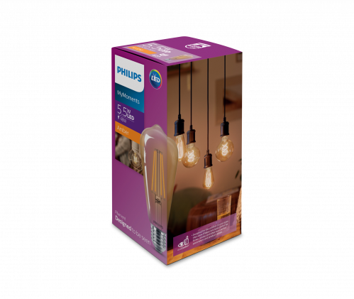 مصباح (ليد) كلاسيكي ذهبي 5.5واط PHI-929001941818 -...