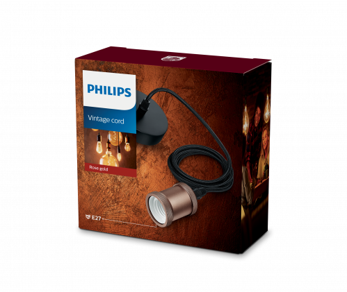 سلك إنارة مع قاعدة وردي - PHI-929001977801