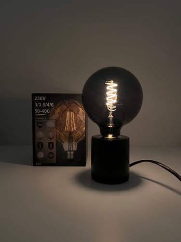 لمبة ليد ديكورية إضاءة لون أسود - G125