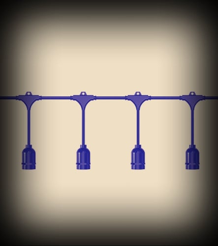 إنارة عقدية (بدون مصابيح) بطول 12.5 متر