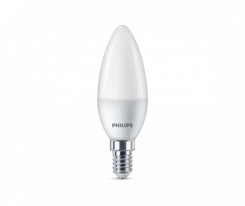 مصباح (ليد) شمعه عادي اصفر 4 واط مثلج - PHI-929002...