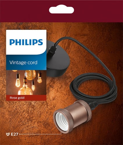 سلك إنارة مع قاعدة وردي - PHI-929001977801