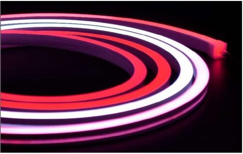 شريط إضاءه خارجي 1 متر نيون فليكس مرن لون واحد تحك...