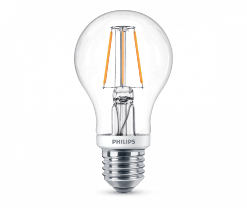 مصباح (ليد) كلاسيكي شفاف 4 واط (A60) - PHI-9290012...