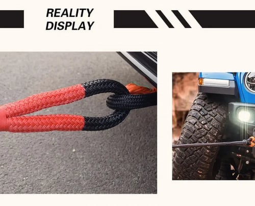 حبل سحب مطاطي للسياره عالي التحمل 14 طن 9 متر