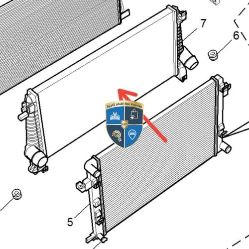 رديتر مكينة ام جي MG 5