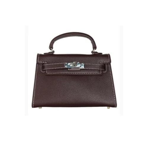 19cm Maroon -silver hardware