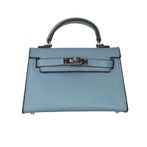22cm Baby blue-silver hardware