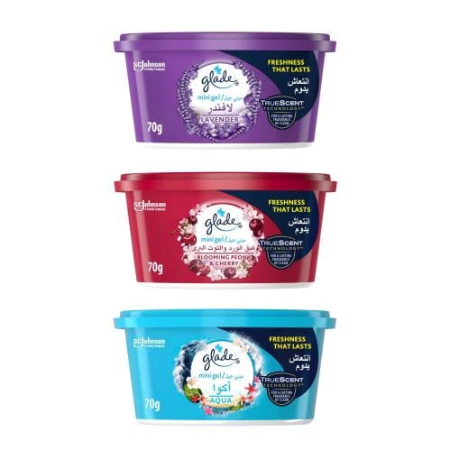 3 عبوات | جليد معطر للسيارة و المنزل ميني جل بروائ...