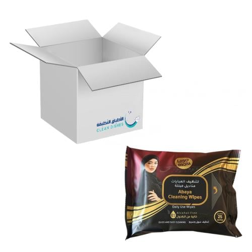 كرتون | موبي | مناديل مبلله لتنظيف العبايات - 25 م...