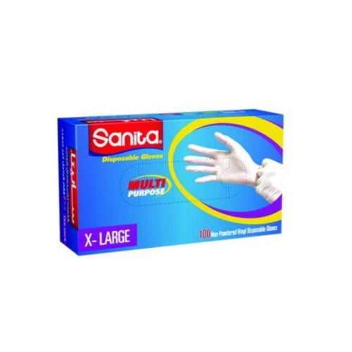 سانيتا | قفازات فينيل بدون بودرة مقاس ( X LARGE )...