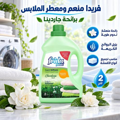 فريدا | معطر لجميع الاقمشة برائحة جاردينا | 2 لتر