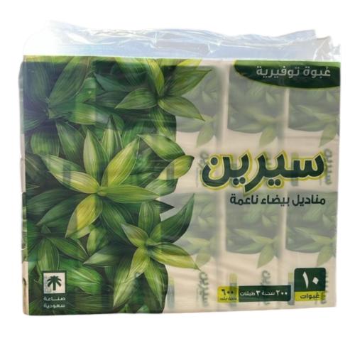 شدة مناديل ناعمة من سيرين 600 منديل 3 طبقات 10 عبو...