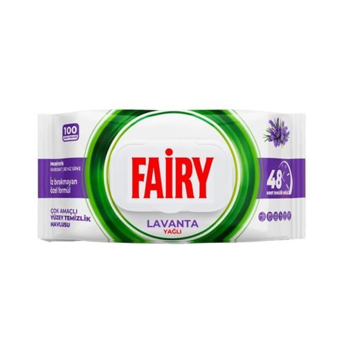 فيري | مناديل مبلله للاسطح برائحة اللافندر - 100 م...