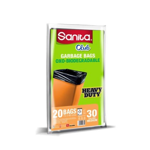 سانيتا | اكياس نفايات عالية المتانة 30 جالون - 20...