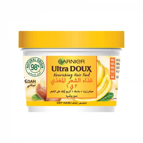 غارنييه الترا دو | غذاء الشعر المغذي 3 في 1 بالموز...
