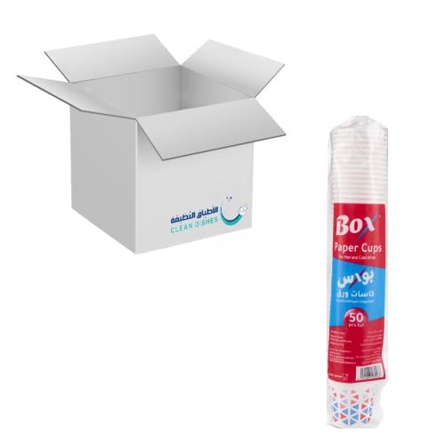 كرتون | Box | أكواب ورقية 3 أونز - 50 كوب ( 40 شدة...