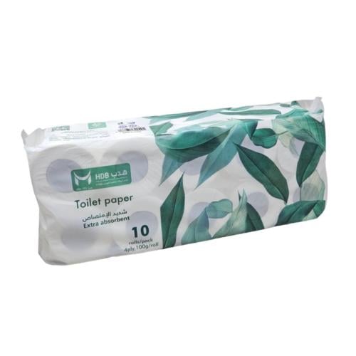 هدب | مناديل حمام رول شديدة الامتصاص - 10 رولات