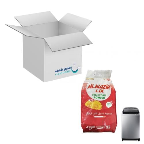 كرتون | الوزير | صابون ملابس بودرة عالي الرغوة برا...