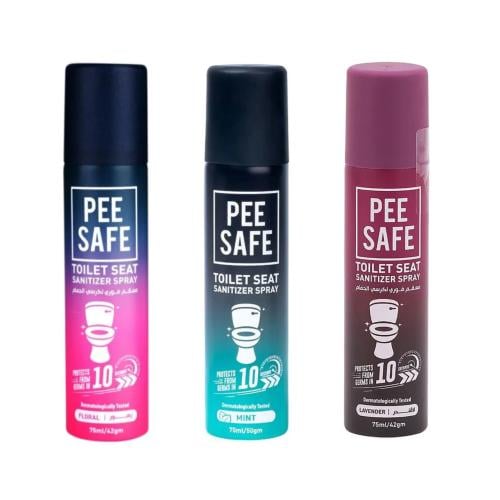 PEE SAFE | ( 3 عبوات ) معقم فوري لكرسي الحمام بروا...