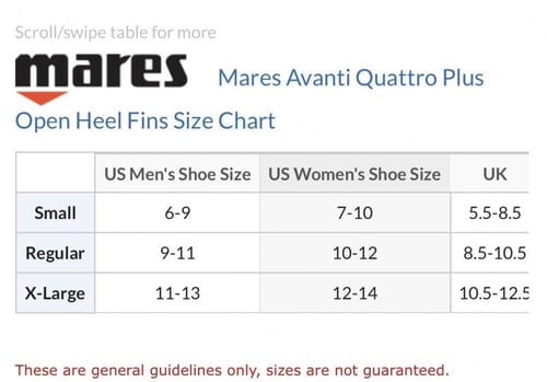 ماريس أفانتي كواترو + زعنفة كعب مفتوحة