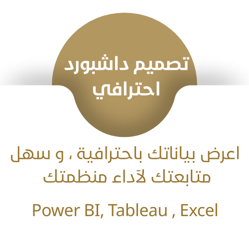 تصميم داشبورد احترافي (BI Dashboards)