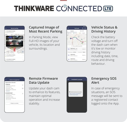 داش كام أمامية وخلفية Thinkware T700-2CH