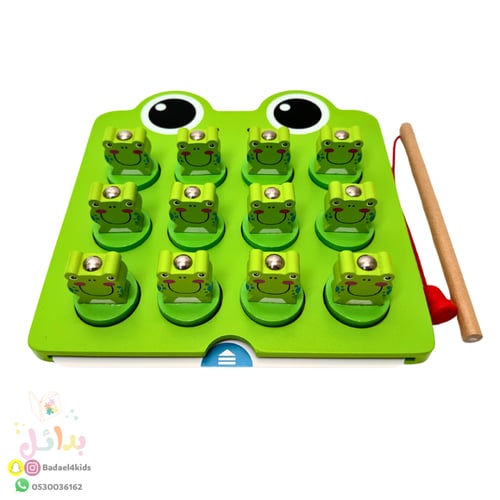 لعبة الذاكرة بشكل ضفادع مغناطيسية