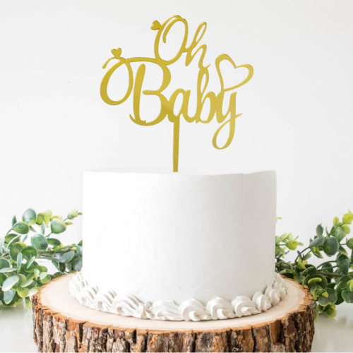 تغريسة مواليد baby shower cake topper