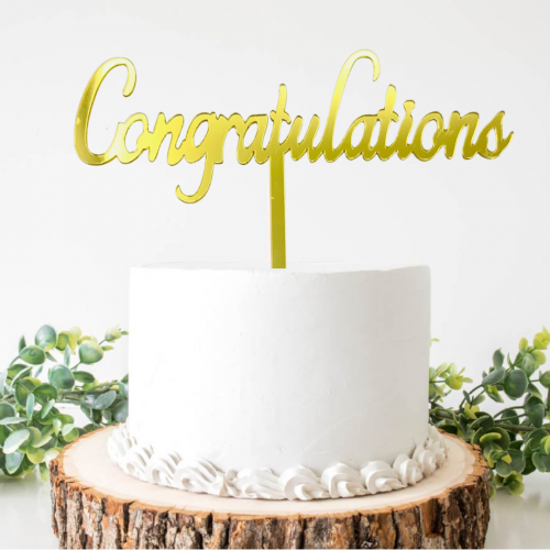 تغريسة كيك (مبروك) congratulations cake topper
