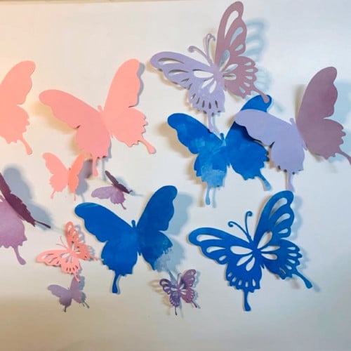 تغريسة ورقية ( فراشات )