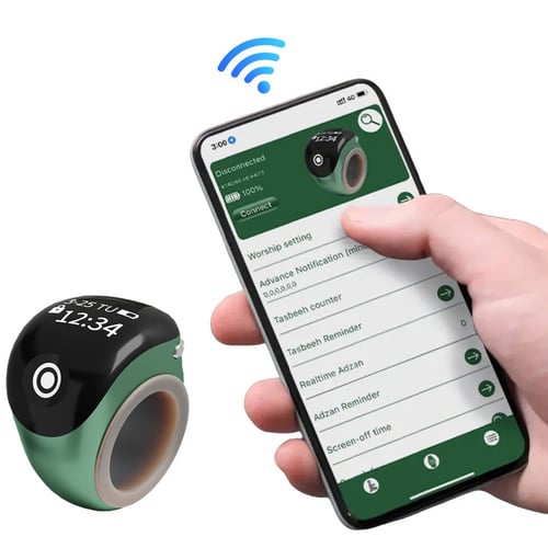 خاتم ذكي للذكر – عدّاد إلكتروني رقمي مع تطبيق ذكي...