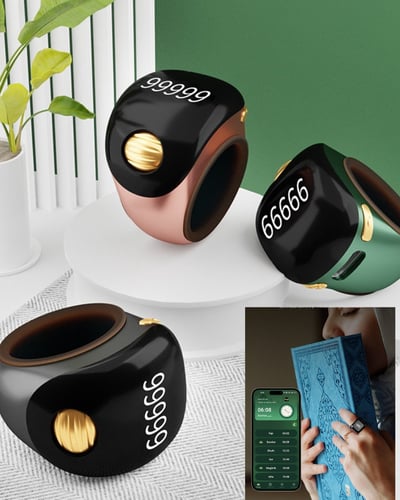 خاتم ذكي للذكر – عدّاد إلكتروني رقمي مع تطبيق ذكي...