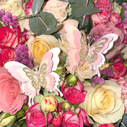 ميني توبرز فراشات 3D