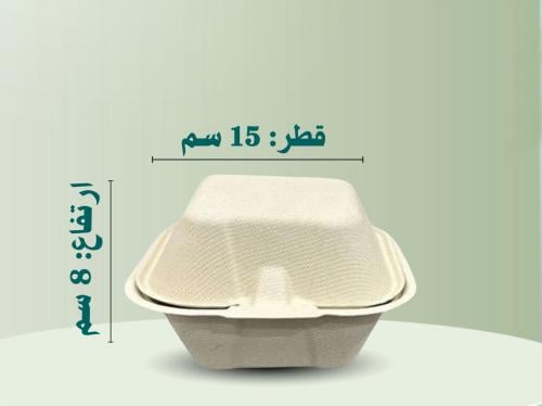 علب برجر قصب السكر