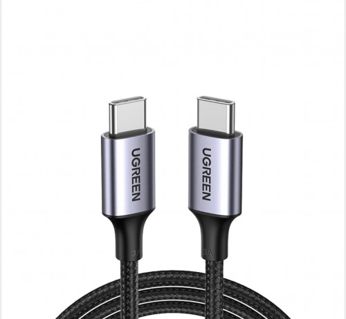 سلك شاحن يوجرين من USB-C إلى USB-C مضفر بطول 1 م -...